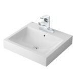 Chậu rửa mặt lavabo INAX AL-536VGC/ BW1 (AL536VGC) đặt bàn, 3 lỗ