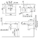 Chậu rửa mặt lavabo INAX AL-536VFC/ BW1 (AL536VFC) đặt bàn 1 lỗ - Ảnh 6