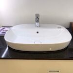 Chậu rửa mặt lavabo INAX AL-652VFC/ BW1 (AL652V) đặt bàn - Ảnh 3