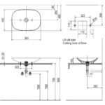Chậu rửa mặt lavabo INAX AL-S620V/ BW1 (ALS620V) đặt bàn - Ảnh 6