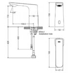 Vòi lavabo INAX AMV-91 (AMV91) lạnh, cảm ứng dùng điện 220V - Ảnh 2