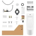 Bồn tiểu nam INAX ASU-500V/ BW1 (ASU-500V) treo tường, xả cảm ứng dùng pin AA - Ảnh 4