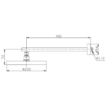 Bát sen gắn tường TOTO TX488SZ Tròn 250 mm - Ảnh 2