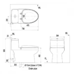Bồn cầu INAX AC-939VN-2 (AC939VN) 1 khối nắp êm CF-600VS - Ảnh 2