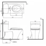 Bồn cầu INAX AC-991VRN (AC991VRN) 1 khối nắp êm CF-500VS (xả gạt) - Ảnh 2