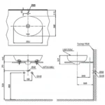 Chậu rửa mặt lavabo TOTO LT1705#MBL đặt bàn, màu đen mờ - Ảnh 4