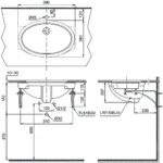 Chậu rửa mặt lavabo TOTO LT764#XW âm bàn - Ảnh 5
