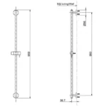 Thanh trượt sen tắm TOTO TBW01015B (loại tròn) - Ảnh 2