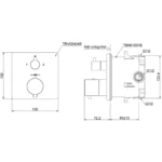 Van điều chỉnh nhiệt độ TOTO TBV02404B/ TBN01001B 2 đường nước ra - Ảnh 2
