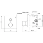 Van điều chỉnh nhiệt độ TOTO TBV02405B/ TBN01001B (dạng nút nhấn) - Ảnh 2
