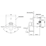 Van điều chỉnh nhiệt độ TOTO TBG04304BA/ TBN01001B (kèm phụ kiện âm tường) - Ảnh 2
