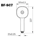 Tay sen INAX BF-SC7 (BFSC7) tăng áp - Ảnh 2