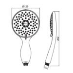 Tay sen INAX BF-SC9 (BFSC9) 5 chế độ - Ảnh 2