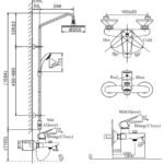 Sen cây INAX BFV-1115S-3C (BFV1115S3C) nóng lạnh, tay sen 3C massage 5 chế độ - Ảnh 5