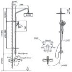 Sen cây INAX BFV-1405S (BFV1405S) nóng lạnh, tay sen 3C massage 5 chế độ - Ảnh 5