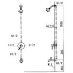 Sen cây INAX BFV-28S (BFV28S) âm tường - Ảnh 3