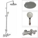 Sen cây INAX BFV-3415T-9C (BFV3415T9C) nhiệt độ, tay sen 9C 5 chế độ