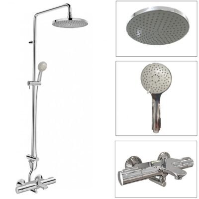 Sen cây INAX BFV-3415T-9C (BFV3415T9C) nhiệt độ, tay sen 9C 5 chế độ