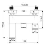 Vòi sen tắm INAX BFV-403S (BFV403S) nóng lạnh, tay sen 3C massage 5 chế độ - Ảnh 2