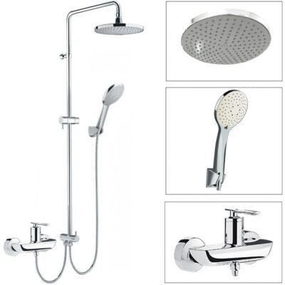 Sen Cây INAX BFV-41S (BFV41S) nóng lạnh, tay sen dáng tròn