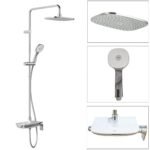 Sen Cây INAX BFV-615S-8C (BFV615S8C) nóng lạnh, tay sen 8C tăng áp