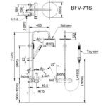 Sen cây INAX BFV-71S (BFV71S) nóng lạnh - Ảnh 5