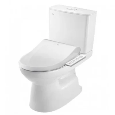 Bồn cầu INAX C-514A+CW-H18VN/ BW1 (C514A) 2 khối nắp điện tử CW-H18VN