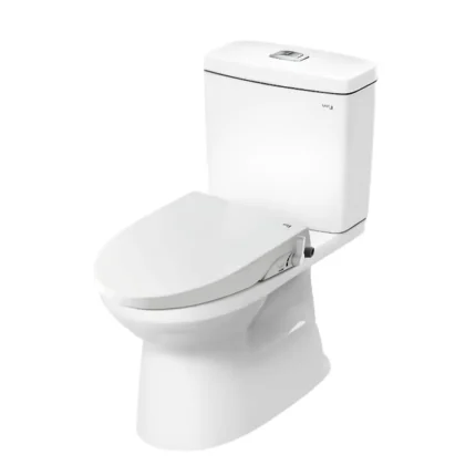 Bồn cầu INAX C-504A+CW-S15VN/ BW1 (C504A) 2 khối nắp rửa cơ S15VN