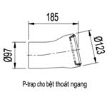 Ống xả bồn cầu INAX CF-11SV (CF11SV) - Ảnh 2