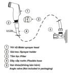 Vòi xịt vệ sinh INAX CFV-102M (CFV102M) - Ảnh 3