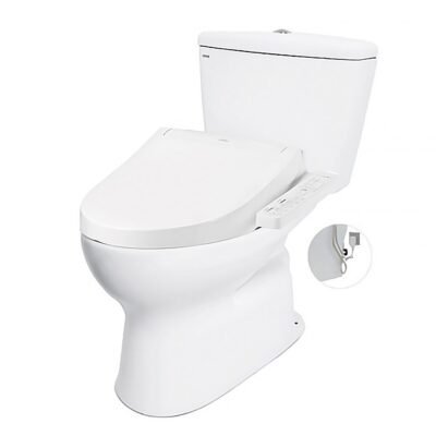 Bồn cầu TOTO CS300DW16Y1#W 2 khối  nắp điện tử TCF23410AAA