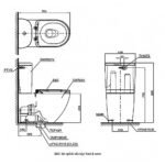 Bồn cầu TOTO CS761DE5#XW 2 khối nắp rửa cơ TCW09SK1 - Ảnh 3