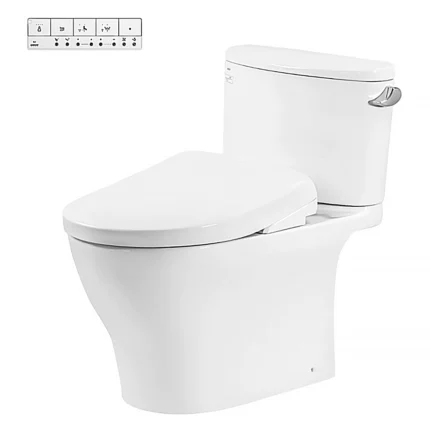 Bồn cầu TOTO CS767CRW23#XW 2 khối (Giấu dây), nắp điện tử TCF47360GAA