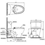 Bồn cầu TOTO CS767RW16#XW nắp điện tử TCF23410AAA - Ảnh 4
