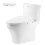 Bồn cầu TOTO CS769CDRW23#XW 2 khối (Giấu dây), nắp điện tử TCF47360GAA