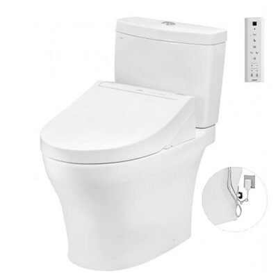 Bồn cầu TOTO CS769DRW14#XW 2 khối nắp điện tử TCF24410AAA