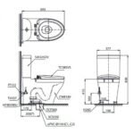 Bồn cầu TOTO CS818DT2#W 2 khối nắp êm TC393VS - Ảnh 3