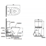 Bồn cầu TOTO CS838DW16#XW nắp điện tử TCF23410AAA - Ảnh 5