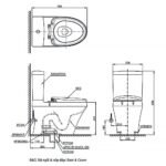 Bồn cầu TOTO CS948DW18#XW 2 khối, nắp điện tử TCF23710AAA - Ảnh 5
