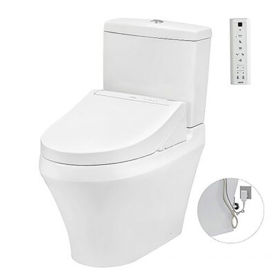 Bồn cầu TOTO CS948DW14#XW 2 khối nắp điện tử TCF24410AAA