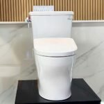 Bồn cầu TOTO CS986CGW23#XW 2 khối (Giấu dây), nắp điện tử TCF47360GAA - Ảnh 2