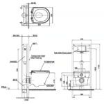 Bồn cầu TOTO URBANIQUE CW162#XW/ TC384CVK#W/ WH172A/ MB174P#WH treo tường, nắp êm TC384CVK - Ảnh 3