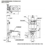 Bồn cầu TOTO CW542HME5UNW1/ TCF801CZ#NW1/ WH172AT/ MB175M#SS treo tường, nắp điện tử TCF801CZ - Ảnh 6