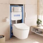 Bồn cầu TOTO CW542HME5UNW1/ TCF802C2Z#NW1/ WH172AAT/ MB175M#SS treo tường, nắp điện tử TCF802C2Z - Ảnh 5