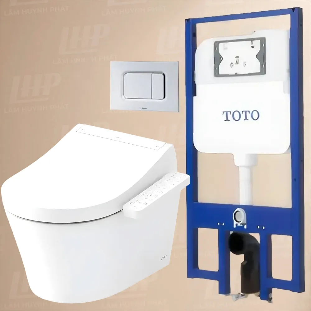 Bồn cầu TOTO CW553C#XW/TCF33370GAA#NW1 Bồn cầu TOTO CW553#XW/TCF33320GAA#NW1/WH172A/MB170P#SS treo tường - Ảnh 1
