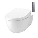 Bồn cầu TOTO CW812RA#W/ WH172A/ MB174P#SS treo tường, nắp điện tử TCF4911EZ