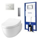 Bồn cầu TOTO CW812REA#W/ WH172AT/ TCA465/ MB174P#SS treo tường (Giấu dây) nắp điện tử TCF24460AAA