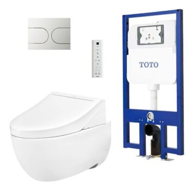 Bồn cầu TOTO CW812RA#W/ WH172A/ MB174P#SS treo tường nắp điện tử TCF24410AAA