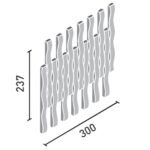 Gạch kiến trúc INAX DCF-20BNET/ WAB-1 bộ sưu tập WAVE BORDER - Ảnh 3