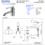Vòi lavabo TOTO LOOTS DL345AR nóng lạnh - Ảnh 4